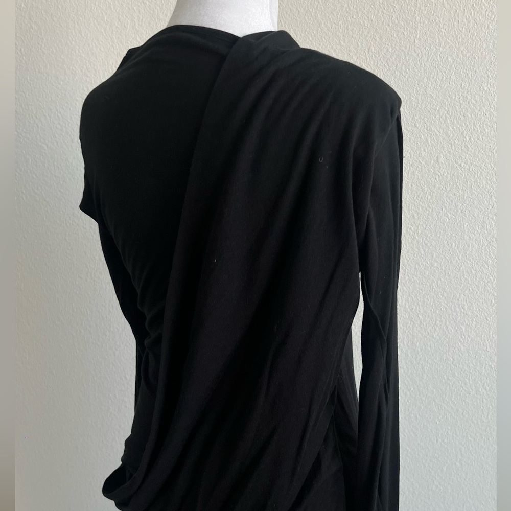Ann Demeulemeester Black Wool blend Long Sleeve Dress - Picture 12 of 15
